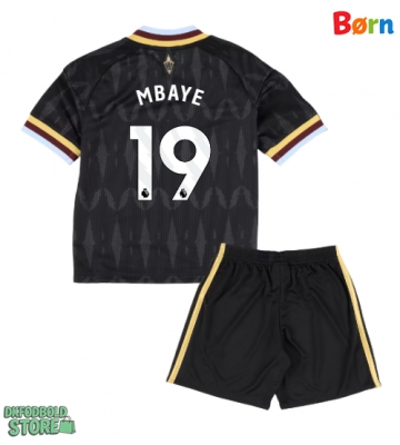 Aston Villa Ibrahim Mbaye #19 Replika Babytøj Udebanesæt Børn 2026-27 Kortærmet (+ Korte bukser)